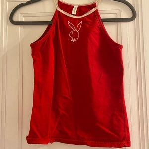 Vintage play boy red top